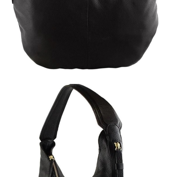 Halston Heritage Leather Shoulder Hobo Bag - Picture 7 of 7